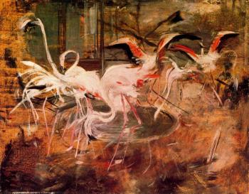 Giovanni Boldini : Pink Palace Ibis in the Vesinet
